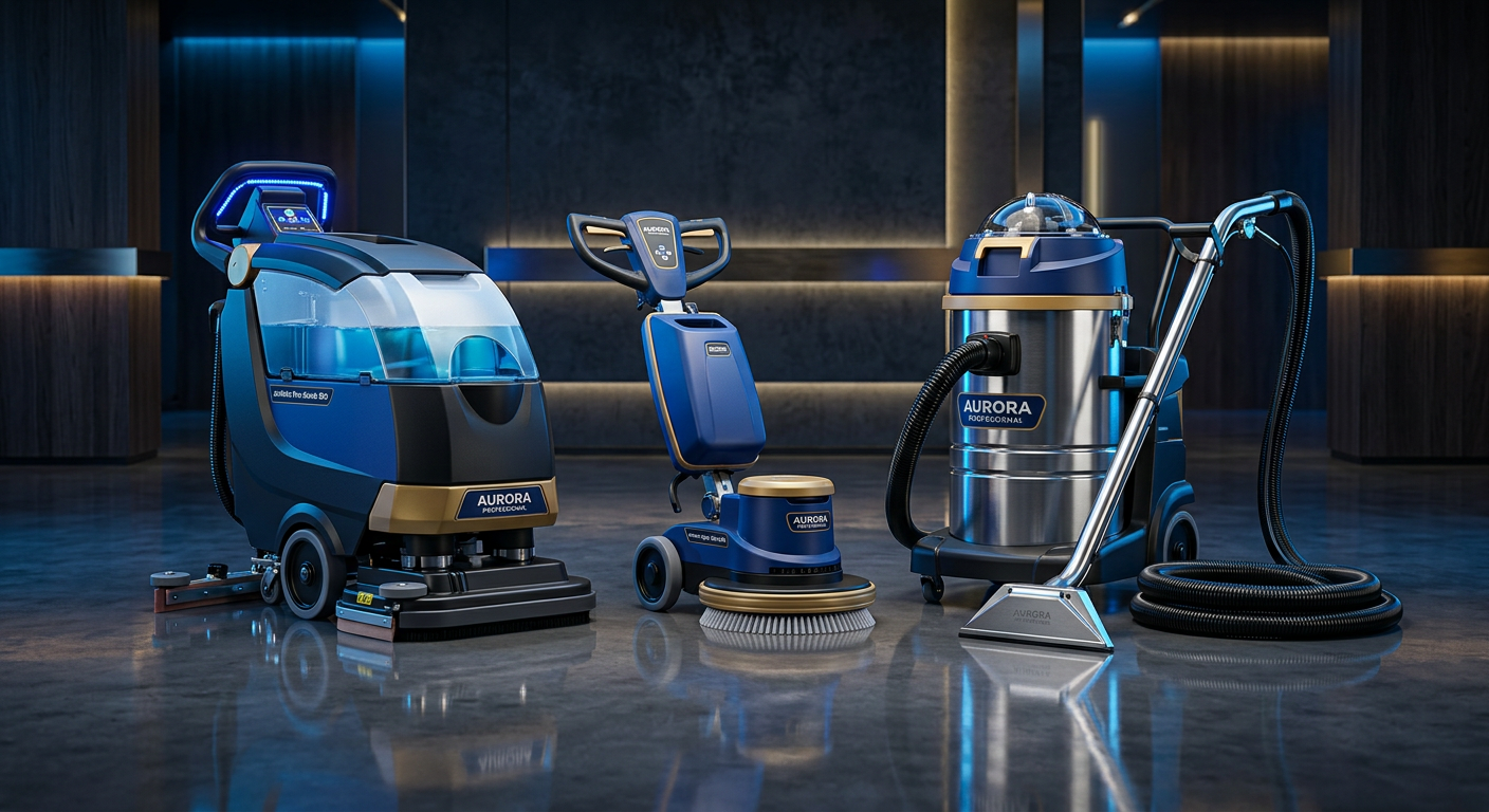 Range of professional cleaning machines